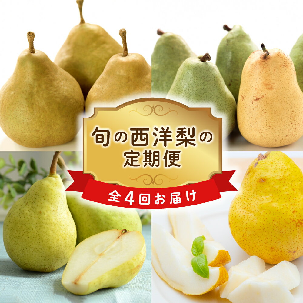 【ふるさと納税】【先行予約】【定期便】令和7年産 西洋梨の定期便 全4回配送 2025年9月～ 発送開始 西洋梨 オーロラ マリゲット・マリーラ ラ・フランス シルバーベル 各2kg 計8kg 2025年産 山形県 米沢市 秋 旬