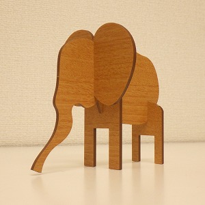 木製３Ｄパズル かわいい動物たち 【ぞう】【きりん】【こあら】３種セット インテリア おもちゃ 知育玩具 プレゼント　H084-037