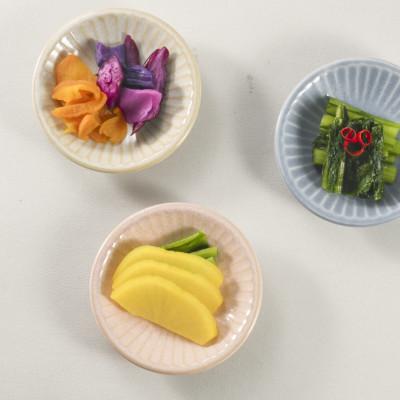 ふるさと納税 瑞浪市 【美濃焼/みずなみ焼】しのぎマルチボウルS・プレートS　計6個セット(窯変ピンク・ホワイト・ブルー) |  | 03