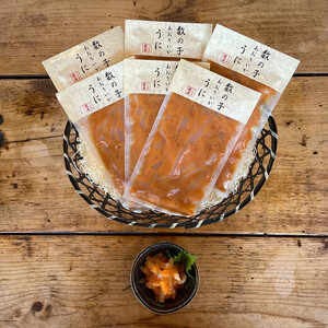 王様の塩辛 雲丹風味 6パック【あおりいか 塩辛 うに おつまみ 珍味 惣菜 海鮮 いかの塩辛 珍味 お取り寄せ 御中元 お中元 お歳暮 父の日 母の日 贈り物 日本酒 焼酎 】【神奈川県小田原市早川