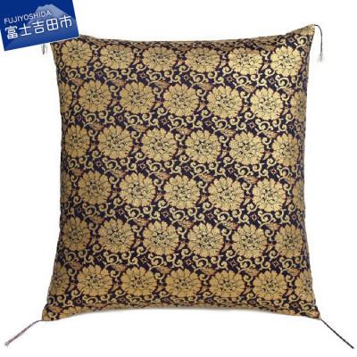 ふるさと納税 富士吉田市 金襴仏壇用座布団　ぼたん 八端判59×63cm 洗える座布団カバーと中綿ヌードのセット 日本製