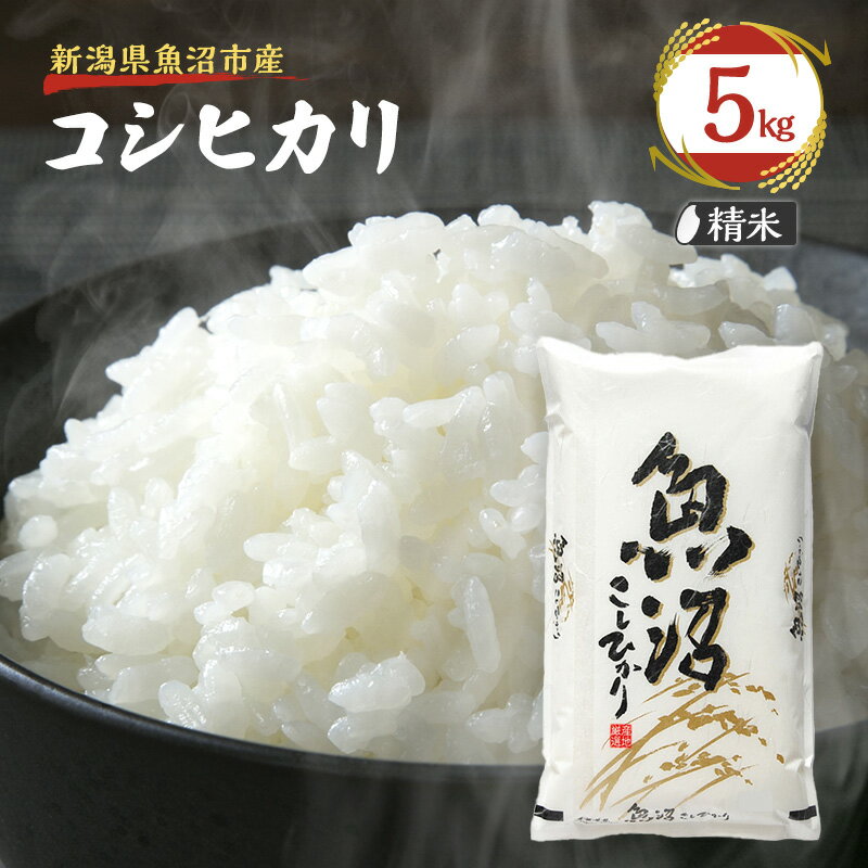 【ふるさと納税】【令和7年産　新米先行受付】雪国逸品 精米5kg 越後魚沼郷 魚沼産コシヒカリ 米 コメ こめ お米 おこめ 白米 こしひかり 新潟県産 人気 お取り寄せ　お届け：2025年10月15日より順次発送致します。