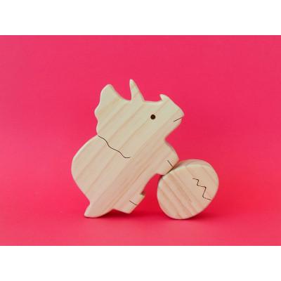 ふるさと納税 赤平市 かわいい恐竜つみきセット　7種類