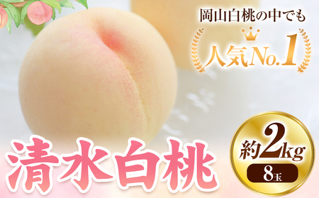 清水白桃 約2kg　桃 もも