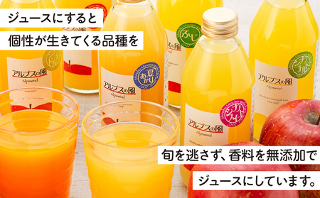 果汁100％ジュースで味わう 品種別 リンゴジュース 小瓶 10本 セット リンゴ ミックスジュース 信州 小瓶 りんご品種別に搾った こだわりジュース 甘い 豊饒な香り 酸味 爽やか 濃厚 詰め合わ