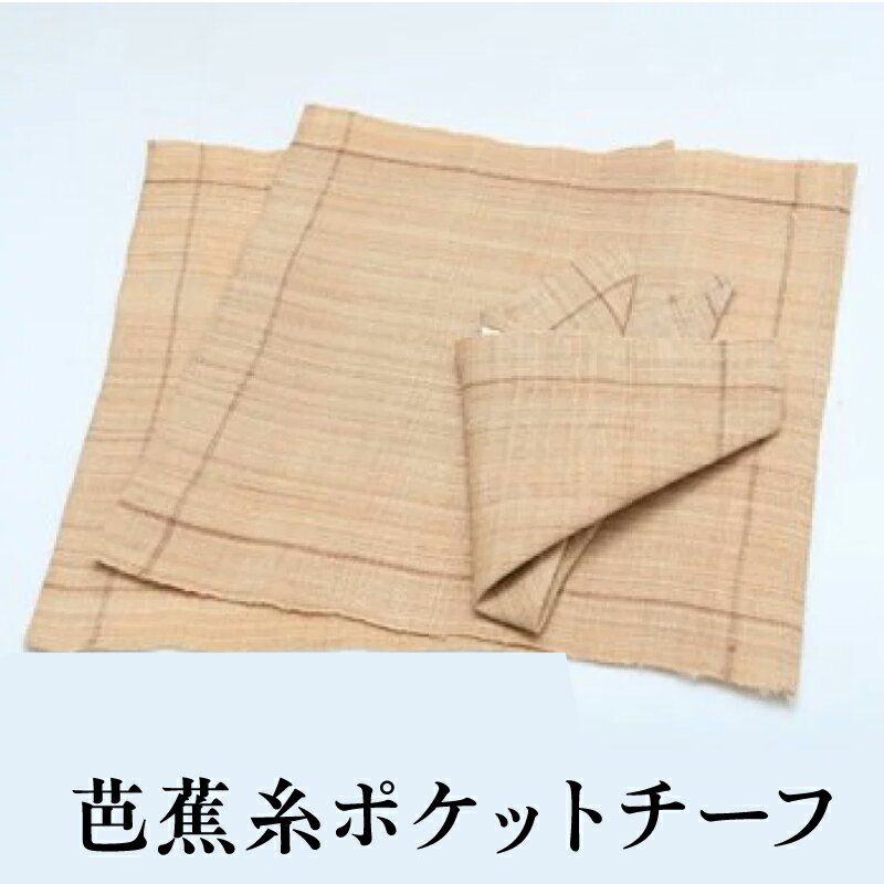 【ふるさと納税】芭蕉布 ポケットチーフ 工芸品 民芸品 沖永良部芭蕉布会館 ふるさと納税 鹿児島 知名町 おすすめ ランキング プレゼント ギフト