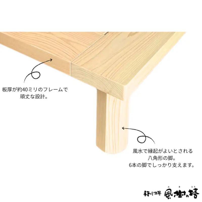 ヒノキ香るベッド　シングルベッド・ヘッドレスタイプ（25cm） cth04