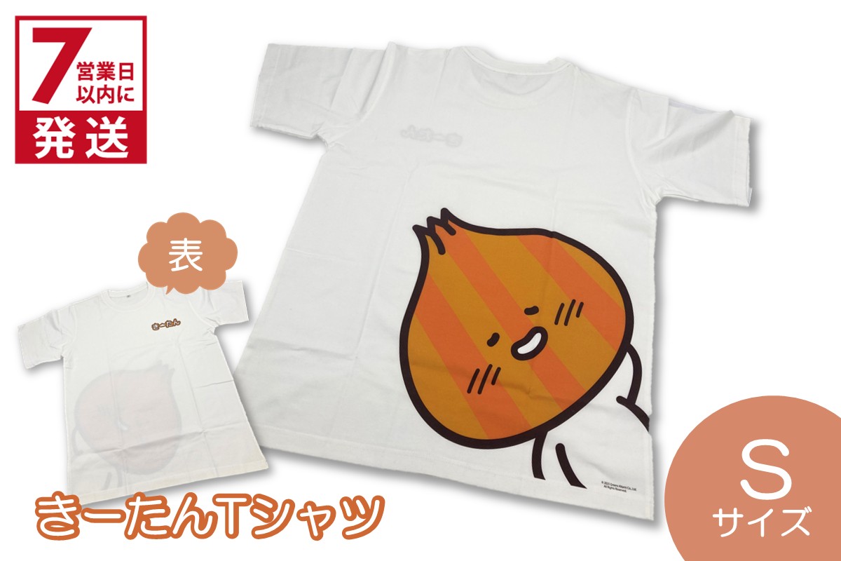 《7営業日以内に発送》きーたんTシャツ Sサイズ ( Tシャツ シャツ トップス S イラスト 可愛い )【165-0010】