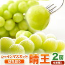 【ふるさと納税】【2025年先行予約】シャインマスカット晴王 はれおう 2房(1房600g以上) 化粧箱入 株式会社山博(中本青果)《2025年8月下旬-10月中旬頃出荷》岡山県 浅口市 シャインマスカット 晴王 ぶどう マスカット 大粒 果物 国産 送料無料【配送不可地域あり】