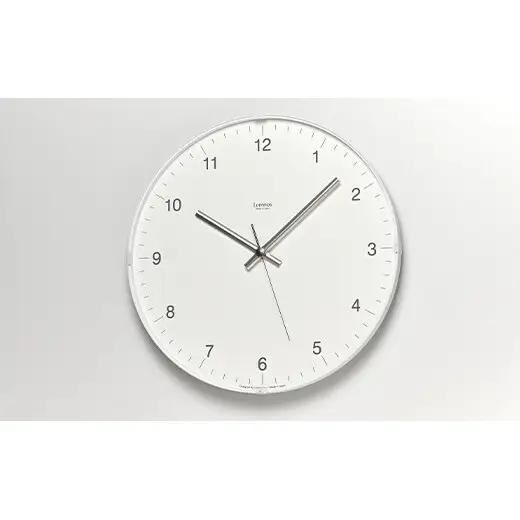 Biome clock LC24-16 WH(snow) ホワイト Lemnos レムノス  時計 とけい 秒針 子ども部屋 掛け時計 入学祝い 誕生日プレゼント おしゃれ インテリア 日本製 富山県