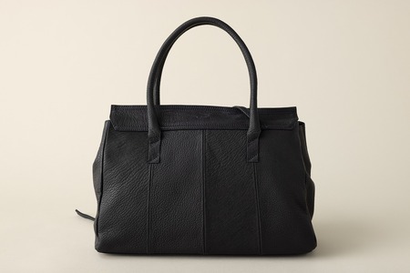 OBI（革のカシミヤ 郡上市産 明宝鹿革バッグ）ブルーグレイ