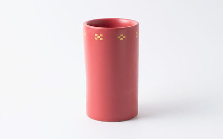 【美濃焼】護-mamori- 骨壺 三具足セット Red 【角富製陶所】 仏具 供養 カジュアル 家族[MFP031]