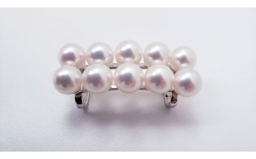真珠 帯留 7.0~7.4㎜ パール ジュエリー あこや真珠 アコヤ真珠 アコヤ貝 あこや  和装 和服 着物 お正月 七五三 装飾品 帯 留め 冠婚葬祭 慶事 誕生日 結婚式 記念日 クリスマス お祝い 贈り物 贈答 ギフト プレゼント 三重 伊勢 志摩 / 着物姿をワンランクアップ、アコヤ真珠の帯留