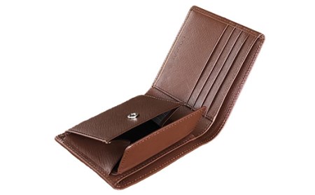 LUEGO Grace Hommeグレースオム 二つ折り財布（ブラウン） F2Y-3290