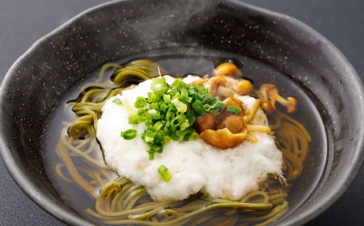 新潟県村上市産　茶そば9人前セット 計990g（110g×3玉×3セット）そばつゆ付き　1092002