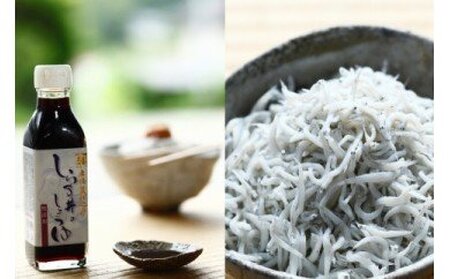 釜揚げしらす 800ｇ木箱入り・しらす丼醤油セット_E6006n