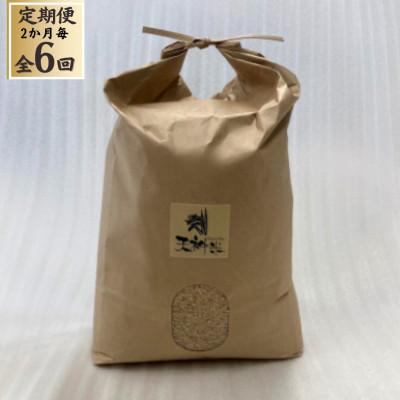 ふるさと納税 防府市 【2ヵ月毎定期便】栽培期間中農薬不使用玄米 朝日 5kg全6回