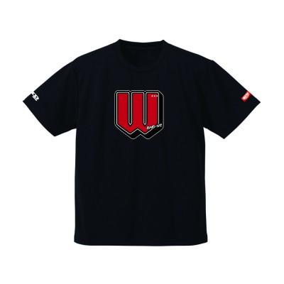 ふるさと納税 羽島市 JTTA公認　卓球ユニフォーム【男女兼用(ドライ):150サイズ】アルファベット　W　ブラック