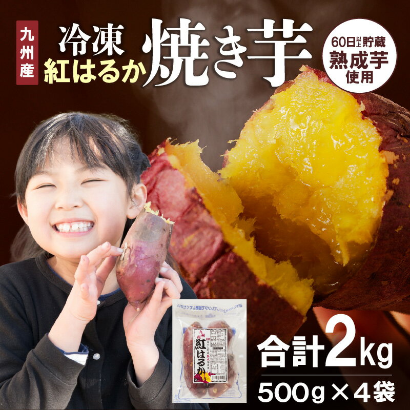 【ふるさと納税】国産 焼き芋 紅はるか 冷凍 500g×4袋 計2kg 無添加 砂糖不使用 高糖度 甘い レンジ 袋のまま チンするだけ 簡単調理 しっとり ほくほく おやつ 間食 スイーツ デザート お芋 さつまいも お取り寄せ グルメ 送料無料