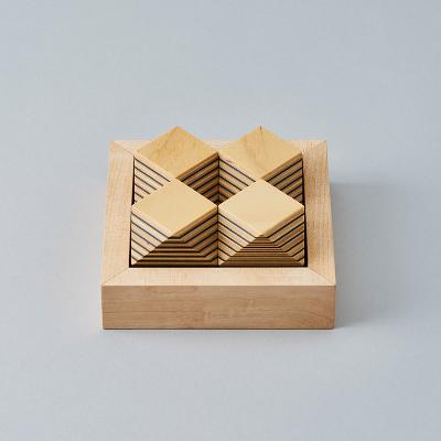 ふるさと納税 芦別市 PLYWOOD laboratory　Paper-Wood パズル「canyon」