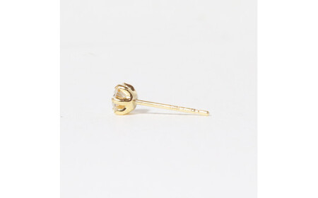 K18 一粒天然ダイヤモンド スタッドピアス 0.40ct 5pe040　山梨 ダイヤモンド ピアス ジュエリー アクセサリー 18金 イエローゴールド ホワイトゴールド ピンクゴールド レディース 