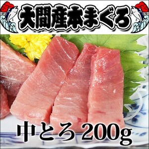 大間産本マグロ 中トロ 200g前後(約2人前)【配送不可地域：離島】【1657763】