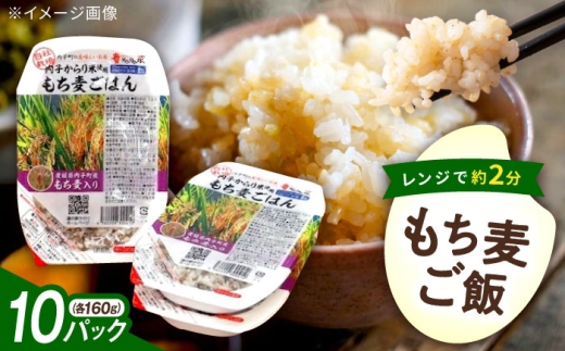 ご飯 内子からり米使用 もち麦ご飯 10パック 自社栽培内子からり米にこまる・内子町産もち麦使用 ／ 米 もち麦 ごはん 愛媛県産 お米 パックご飯 レトルト ご飯 白米 もちもち にこまる 愛媛 内子町 国産 ふるさと納税 お取り寄せ ギフト 特産品 四国 時短 電子レンジ 返礼品 愛媛県 内子 お礼 【株式会社内子フレッシュパークからり】 [BKAD006]