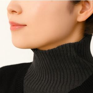 オーガニックコットン　ネックウォーマー　チャコール(6650-7372)【1324756】