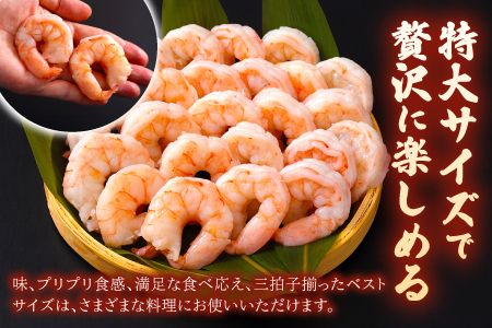 ＜7月以降順次配送予定＞特大バナメイエビ むきエビ 1kg（500g×2袋）
