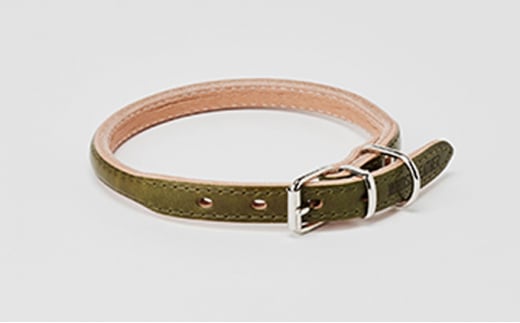 [№5258-7038]0096good collar 4号［犬 猫 首輪］オリーブ