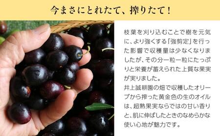 【井上誠耕園】～2025年初搾り～ 井上誠耕園産エッセンシャルオリーブオイル 30ml【化粧用】