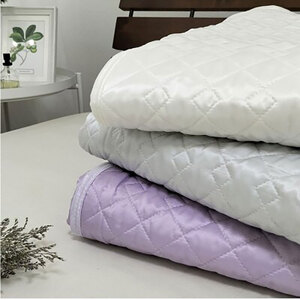 ＜シングルサイズ＞ピュアシルク敷パッド 100×205cm　1枚 グレー SCC-1020SC