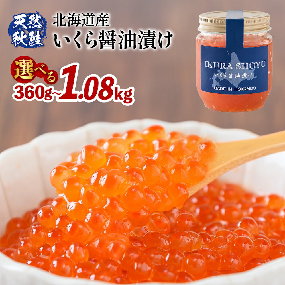 いくら醤油漬け 400g (200g×2) いくら イクラ 小分け 鮭 さけ サケ 卵 魚卵 海鮮 ご飯のお供 秋鮭 醤油漬け セット 国産 北海道 ふるさと納税 羽幌町 羽幌