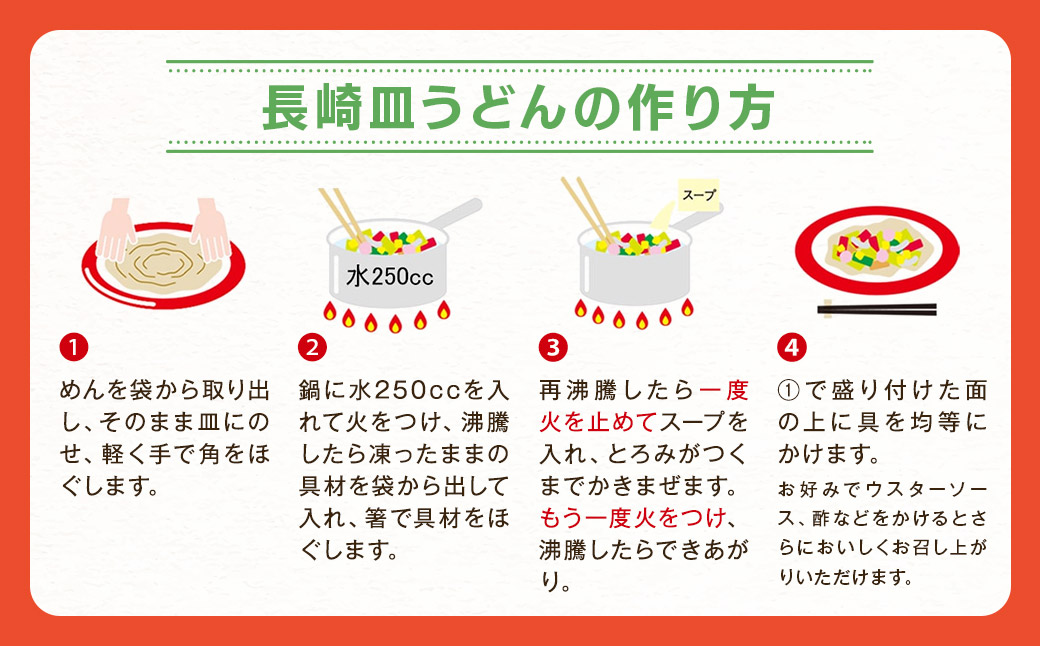 【全3回定期便】長崎皿うどん6食セット リンガーハット