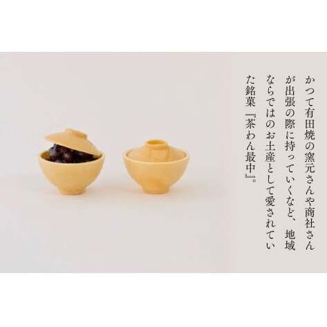 復活！有田銘菓 ちゃわん最中 手作り最中セット 老舗和菓子店のつぶあん付き 1箱 (10組入) 【アリタカラ】和菓子 ギフト 贈答 老舗 和菓子店 鶴屋 粒あん あんこ 佐賀銘菓 さくさく 最中 もな