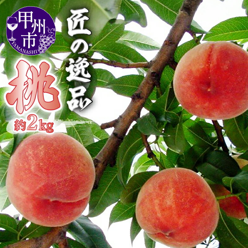 【ふるさと納税】 桃 2026年発送 約2kg 5～8玉入り 匠の逸品 期間限定 数量限定 フルーツ 果物 果実 白鳳系 白桃系 甲州市産 厳選 新鮮 旬 おすすめ ピーチ 贈答 ギフト 家庭用 山梨県 甲州市 （NK） 【B-421】