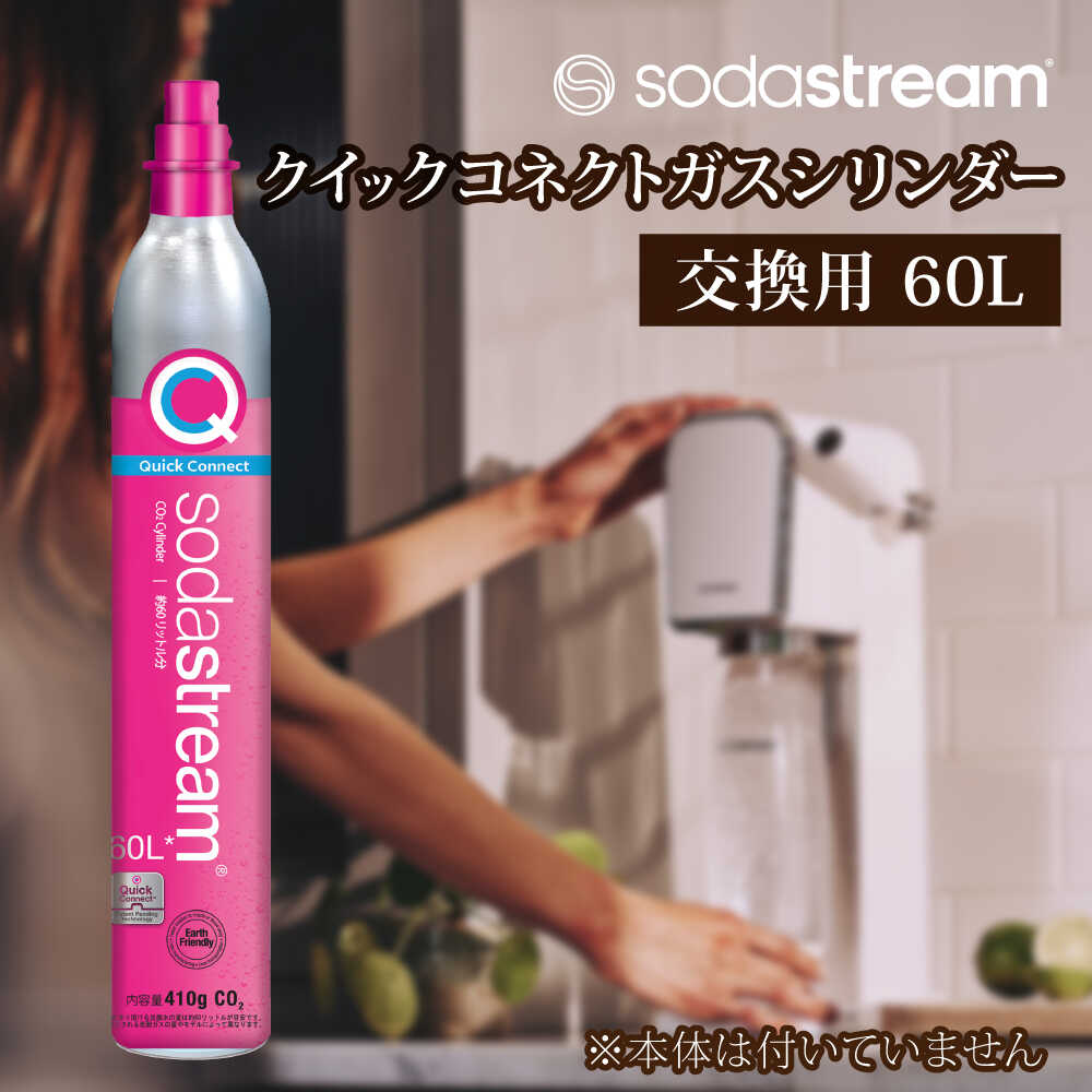 【ふるさと納税】ソーダストリーム クイックコネクトガスシリンダー 交換用 60L / SodaStream 炭酸水 水 ソーダ水【ソーダストリーム】[MDN006]