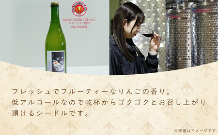 多古ワイン Cidre(シードル)【りんごのスパークリングワイン】750ml_酒・アルコール  ワイン _【配送不可地域：離島】 TAKM005