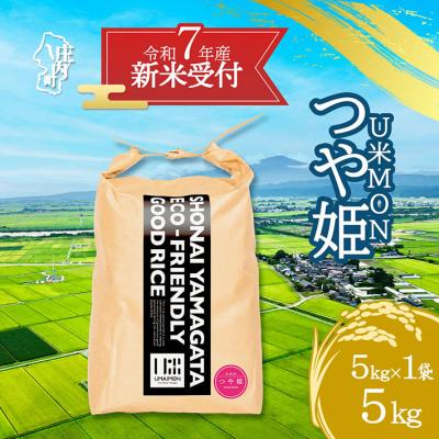 ふるさと納税 庄内町 【新米受付 10月発送】U米MON つや姫 5kg(入金期限:2025.9.15)