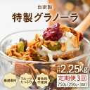 【ふるさと納税】＜定期便3回＞自家製 フルーツグラノーラ 250g×3袋 750g（計2.25kg）《配合や素材にこだわり1つ1つ手作り！》／ 着色料不使用 オーガニック 果物 ドライフルーツ オートミール ヨーグルト 牛乳
