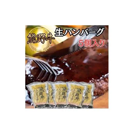 N123　熊野牛　生ハンバーグ　１５０ｇ×５個
