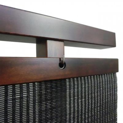 ふるさと納税 富田林市 土肥家具工芸の衝立　竹簾88タイプ ブラウンxブラック 天然木無垢材のインテリア家具パーテーション |  | 02