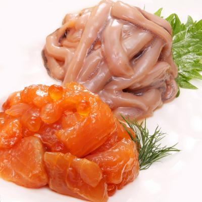 ふるさと納税 千歳市 〈佐藤水産〉潮合セット2.鮭ルイベ・石狩味・塩辛・松前漬 |  | 01