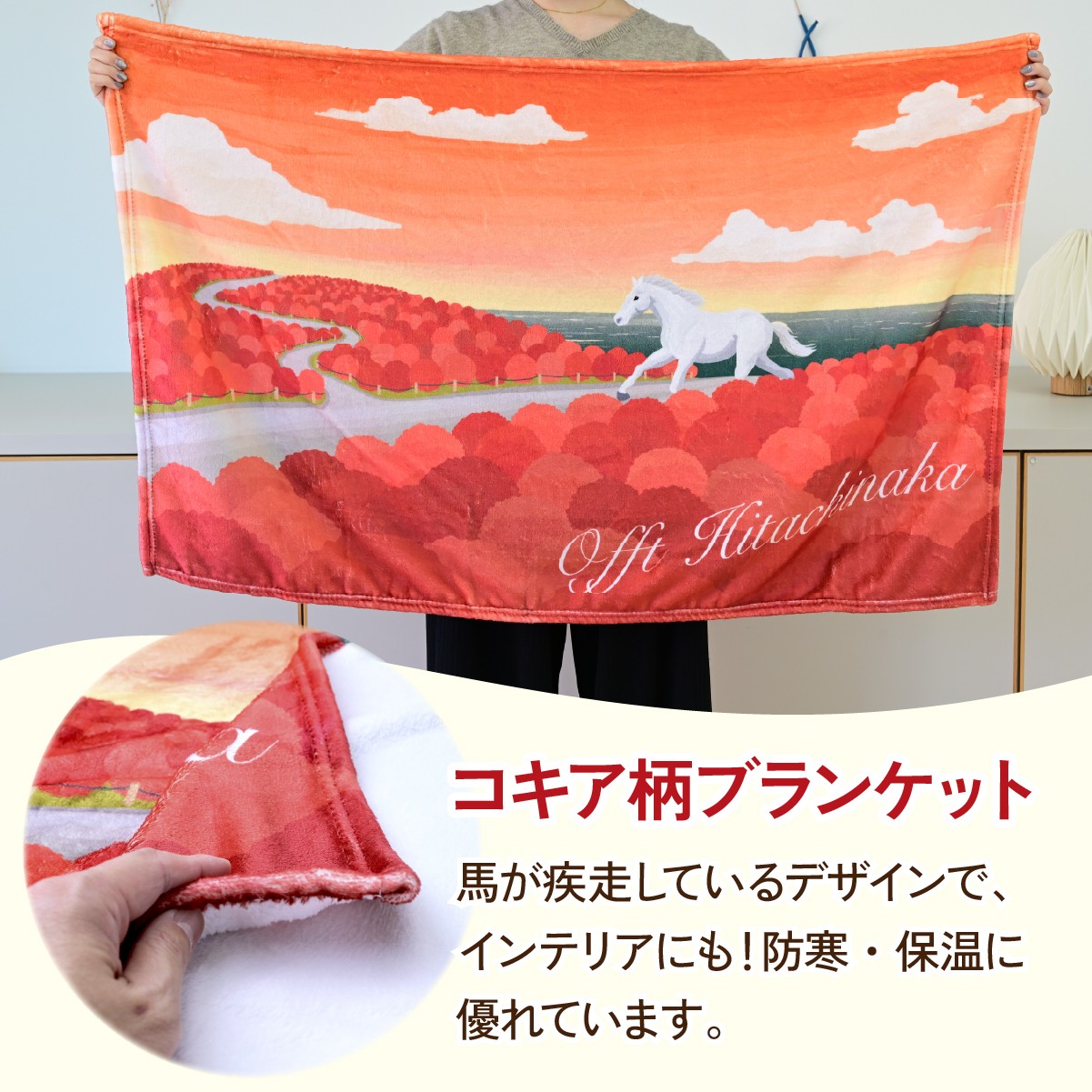 キーホルダー きーほるだー 馬  さつまいも ほしいも コキア ネモフィラ ブランケット ぶらんけっと 防寒 保温 