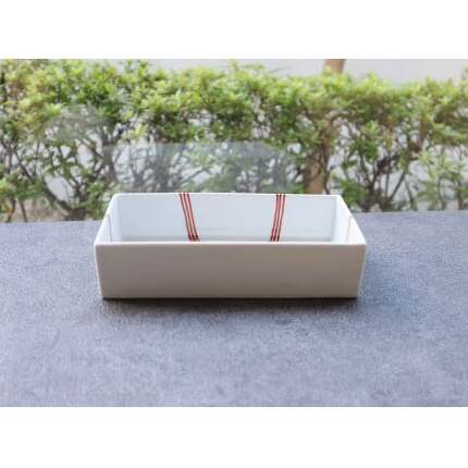 【まるふくオリジナル】有田焼 あわじ結び角鉢２個セット お正月 手描き あわじ むすび 長角皿 メインディッシュ A30-326_イメージ2