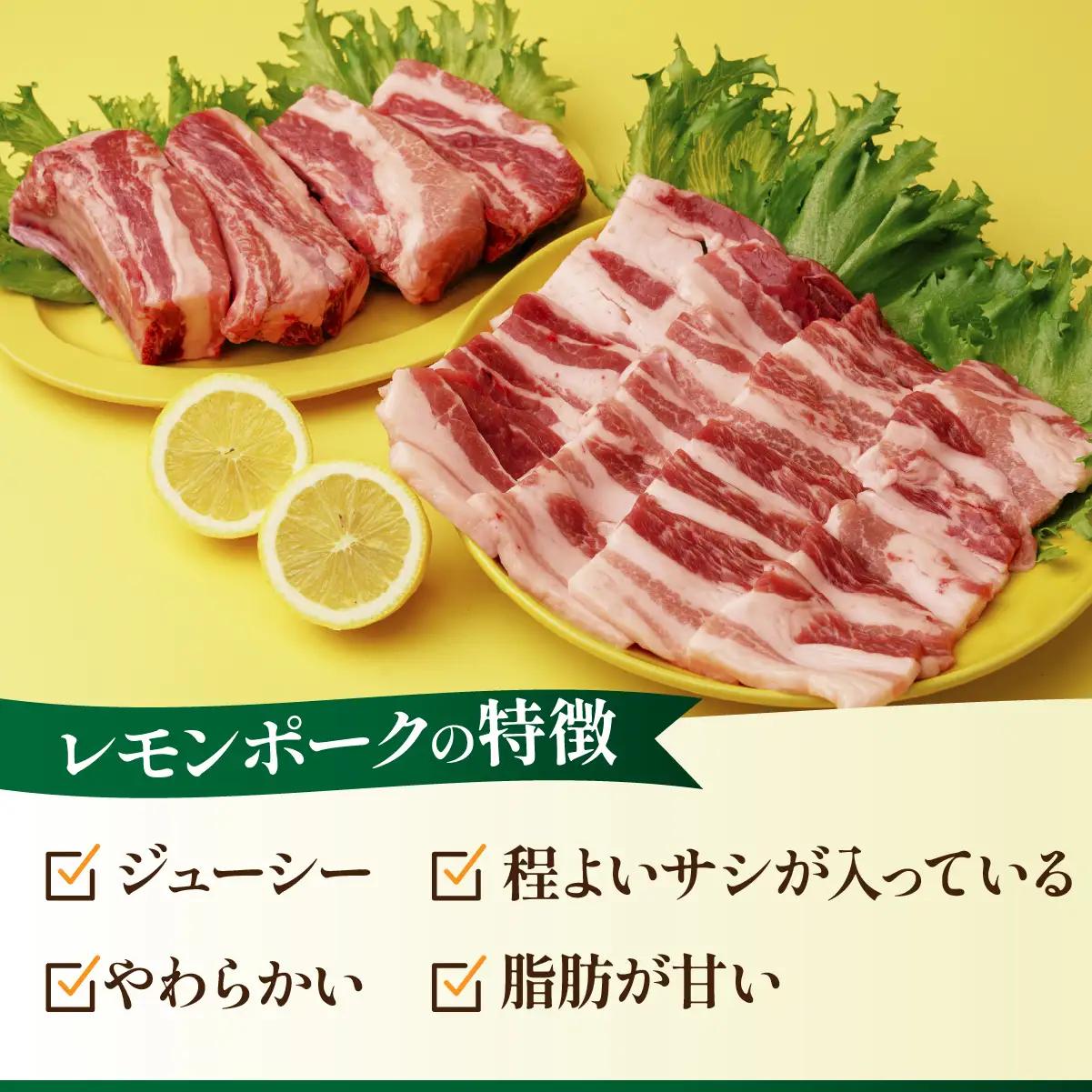 豚肉 レモンポーク　スペアリブ500gバラ焼肉400g【配送不可地域：離島】