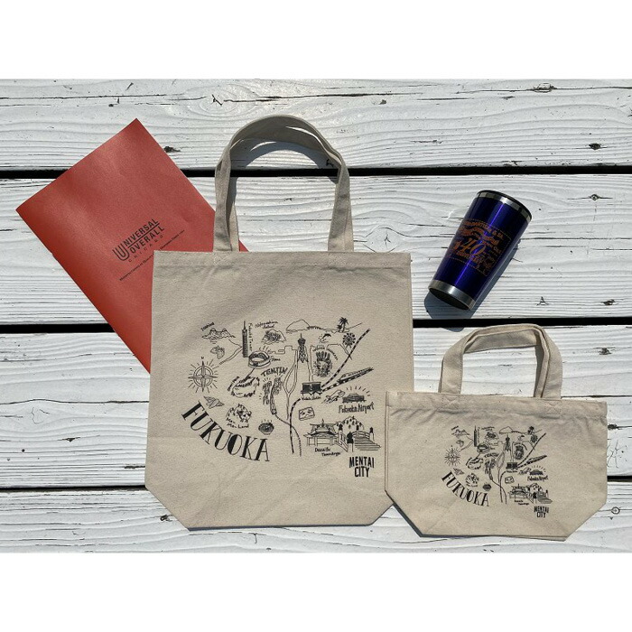 MENTAI CITY エコバッグ (MAP) 2個セット