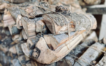 【強火力】 薪 (りんごの木) 10kg 乾燥薪 〈 目安 : 10～15本 〉【 りんご 林檎 薪 キャンプ 薪ストーブ 岩手 陸前高田 】WOOD STOCK Dan