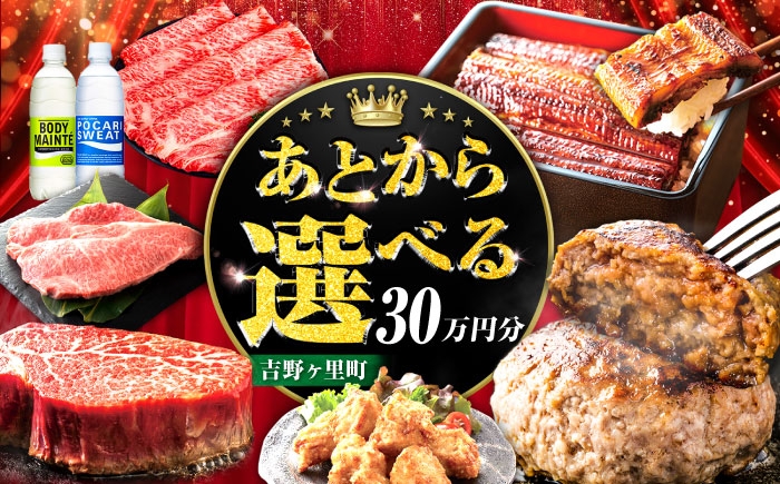 
            【あとから選べる】吉野ヶ里町 ふるさとギフト 30万円分 / あとから寄附 あとからギフト 選べる寄附 30万円 300000円 / 吉野ヶ里町 [FZZ021]
          
