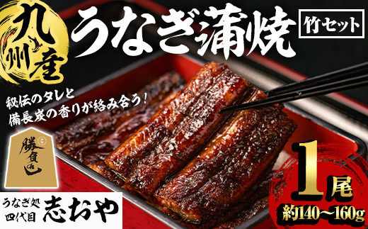 うなぎ処 四代目 志おや 九州産うなぎ 蒲焼 1本 (竹) タレ付き